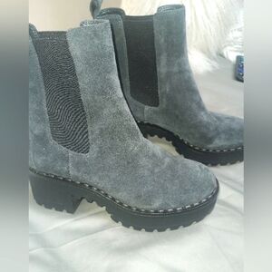Vince Camuto Suede Studded Boots 6.5